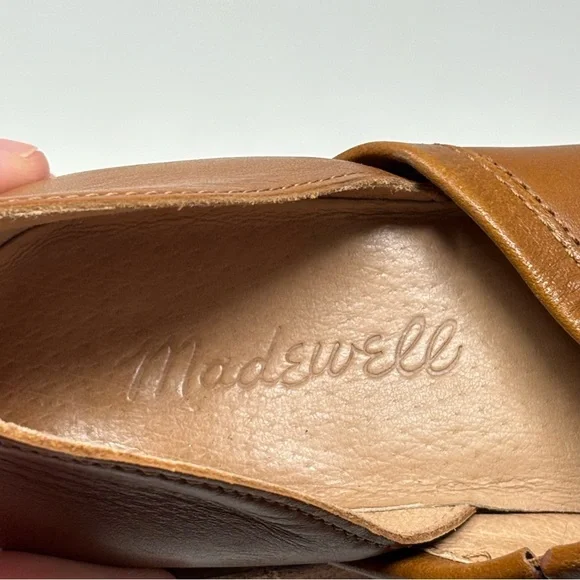 Madewell The Brady Low Cut Leather Booties English Saddle Size 6 - Picture 14 of 14
